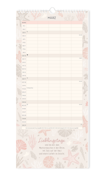 Familienplaner 2024 "Meer Zeit für uns"